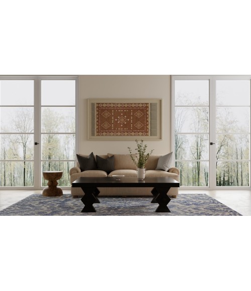 Feizy Wallace Blue/Ivory WAL8A39F 2 ft. X 3 ft. Rect. Rug