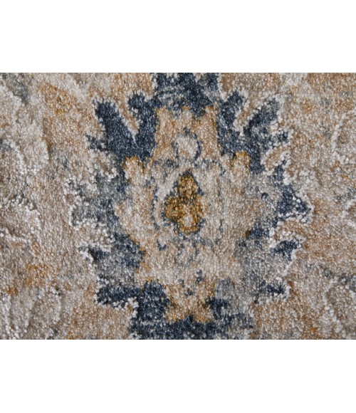 Feizy Pasha BEIGE/BLUE PAS39M7F 2 ft. X 3 ft. Rectangle Rug