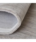 Feizy Luna Casual Solid, Gray/Ivory, 9'-6" x 13'-6" Area Rug