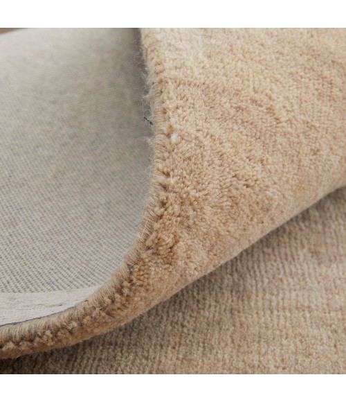 Feizy Luna Casual Solid, Tan, 8' x 11' Area Rug