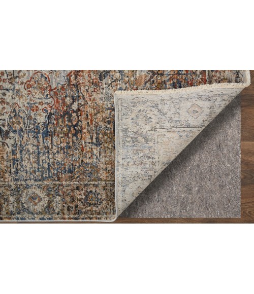 Feizy Kaia Tan/Orange/Blue KAI39GMF 5 ft. X 7 ft. 9 in. Rect. Rug