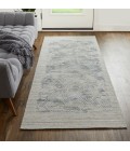 Feizy Elias Casual Abstract, Gray/Blue, 2'-9" x 8' Runner