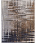Clio Area Rug Feizy Clio Industrial Abstract, Blue/Orange/Gray, 7'-9" x 10' Area Rug