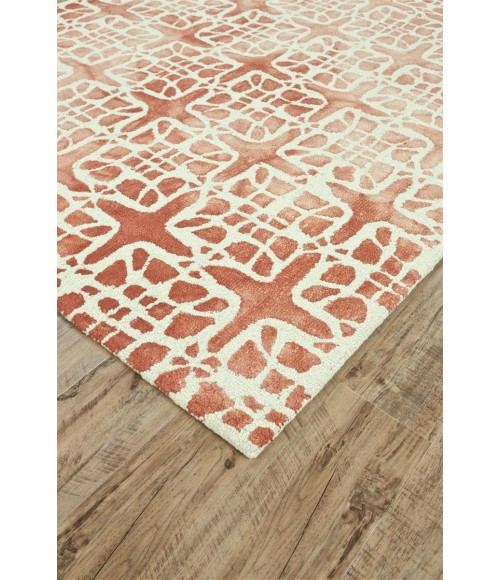 Feizy Lorrain Casual Geometric, Pink/Ivory, 2' x 3' Accent Rug