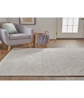 Feizy Micah Industrial Distressed, Silver/Gray/White, 3'-11" x 6' Accent Rug