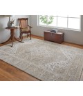 Feizy Celene Vintage Medallion, Brown/Ivory/Tan, 9' x 12' Area Rug