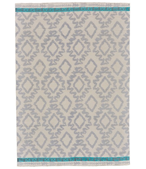 Adia Area Rug Feizy Adia Global Diamond, Gray/Ivory/Blue, 8' x 11' Area Rug