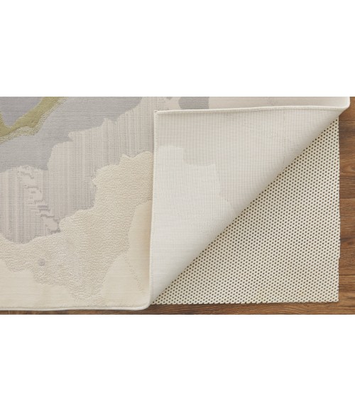 Feizy Clio Industrial Abstract, Green/Purple/Ivory, 9' x 12' Area Rug