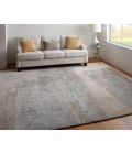 Feizy Anya Industrial Abstract, Ivory/Gray, 2' x 3' Area Rug