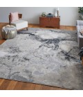 Feizy Astra Industrial Abstract, Gray/Ivory, 8' x 10' Area Rug