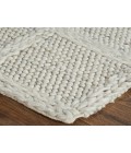Feizy Berkeley Casual Solid, Ivory/Gray, 9'-6" x 13'-6" Area Rug