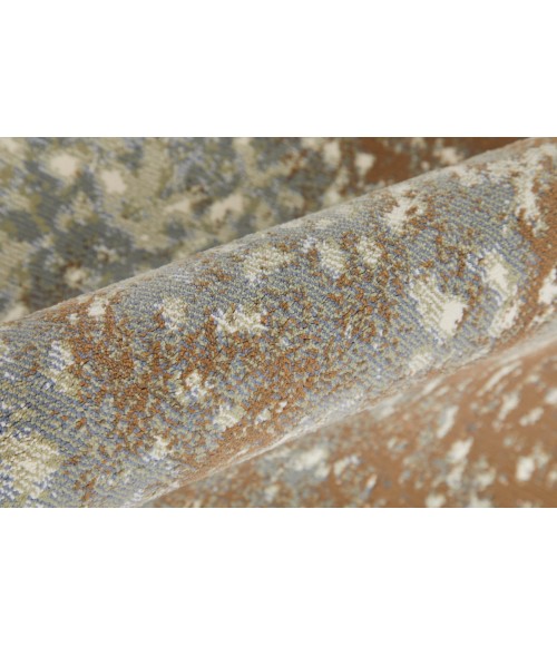 Feizy Clio Industrial Abstract, Gray/Brown, 7'-9" x 10' Area Rug