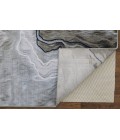 Gaspar Area Rug Feizy Gaspar Industrial Abstract, Taupe/Gray/Blue, 10'-4" x 13'-6" Area Rug