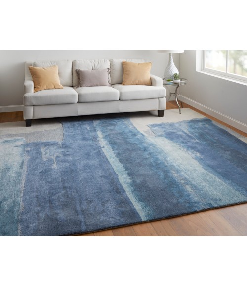 Feizy Anya BLUE/IVORY ANY8921F 2 ft. X 3 ft. Rectangle Rug