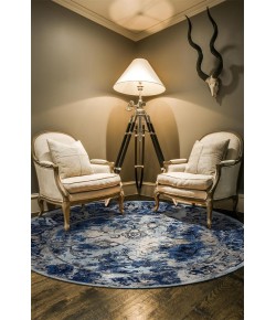 Feizy Milton 3471F THUNDERCLOUD Area Rug 8 ft. 9 in. X 8 ft. 9 in. Round