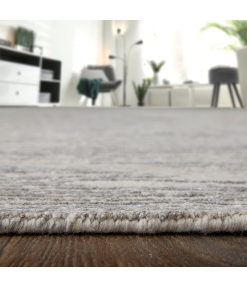 Feizy Brighton Casual Abstract, Ivory/Taupe/Silver, 2' x 3' Accent Rug