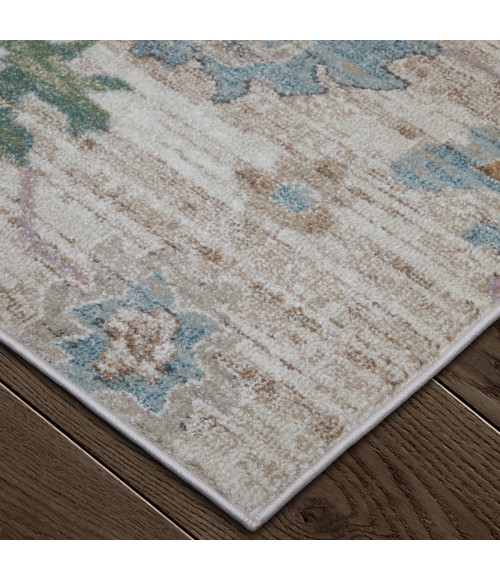 Feizy Dartmouth Tan/Brown/Blue DRT39QKF 2 ft. 6 in. X 7 ft. 3 in. Rect. Rug