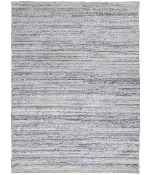 Feizy Alden Contemporary Bohemian Shag Rug, Ivory/Light Gray, 10ft x 14ft Area Rug
