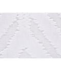 Feizy Saphir Mira WHITE/WHITE 6803490F 7 ft. 6 in. X 7 ft. 6 in. Round Rug