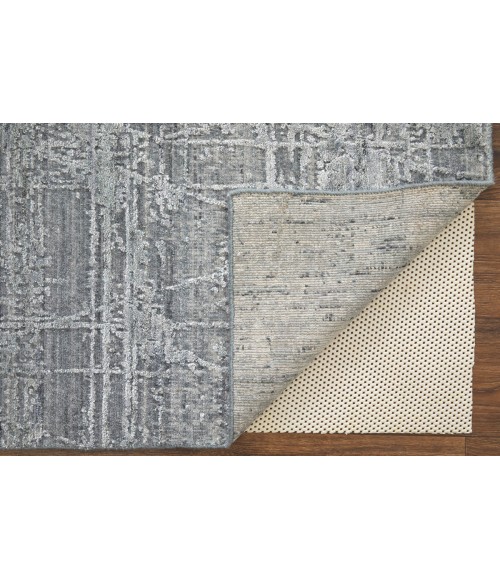 Feizy Eastfield Casual Abstract, Gray, 5' x 8' Area Rug