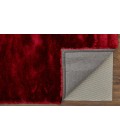 Feizy Indochine Luxury & Glam Solid, Red/Purple, 8' x 8' Round Rug
