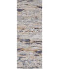 Feizy Laina Industrial Abstract, Tan/Orange/Ivory, 3' x 12' Runner