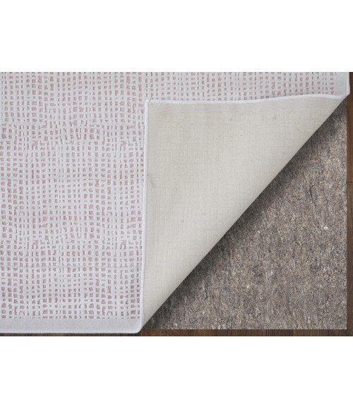 Feizy Saphir Mira BLUSH/WHITE Rug 6803499F 7 ft. 6 in. X 7 ft. 6 in. Round - Rugs Town Feizy Saphir Mira BLUSH/WHITE 6803499F 7 ft. 6 in. X 7 ft. 6 in. Round Rug