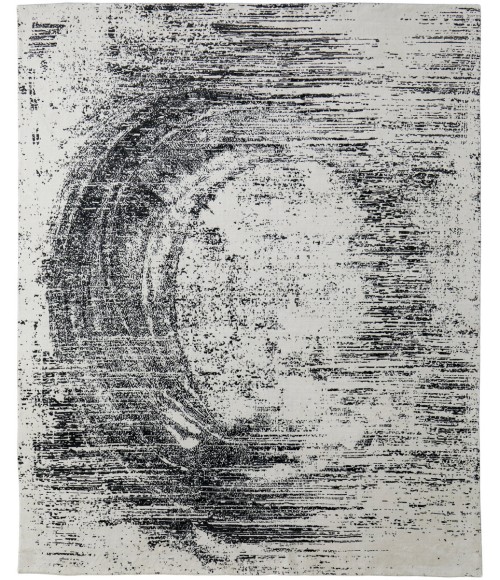 Feizy Coda Industrial Abstract, Black/White, 9' x 12' Area Rug
