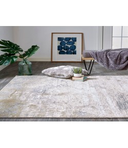 Feizy Aura BEIGE/GOLD AUR3567F 8 ft. X 10 ft. Rectangle Rug