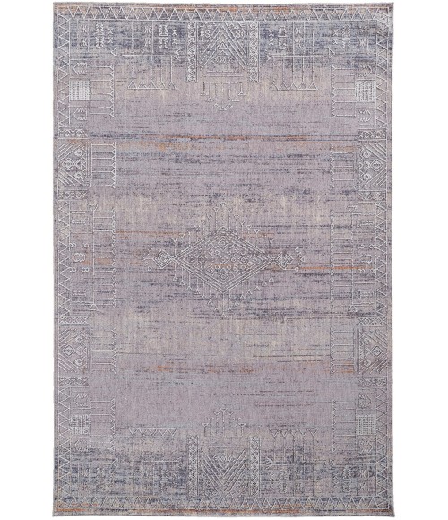Feizy Francisco Minimal Tribal Rug, Gray/Ivory, 12' x 15' Area Rug
