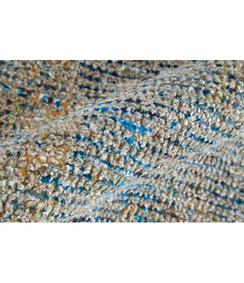 Feizy Caldwell Bohemian & Eclectic Distressed, Blue/Gray/Tan, 9' x 12' Area Rug