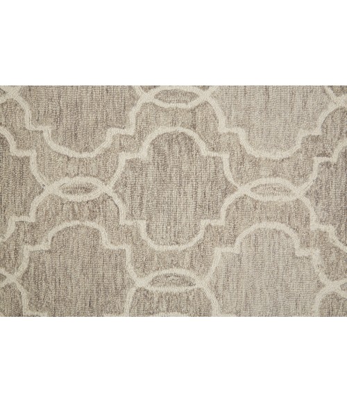 Feizy Belfort Cottage Trellis & Lattice, Gray/Ivory, 10' x 14' Area Rug