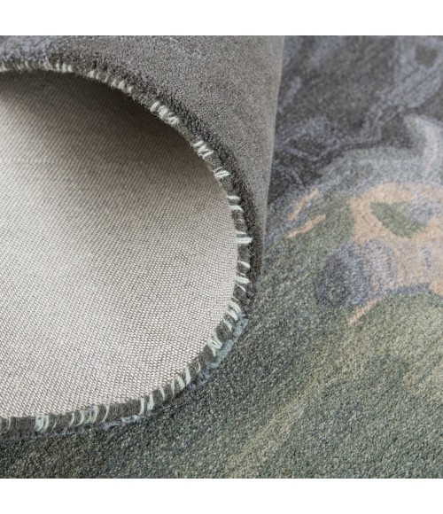 Amira Area Rug Feizy Amira Contemporary Watercolor Rug, Iceberg Green/Mist Blue, 8ft x 10ft Area Rug