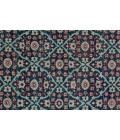 Piraj Area Rug Feizy Piraj Vintage Bordered, Blue/Green/Red, 9'-6" x 13'-6" Area Rug