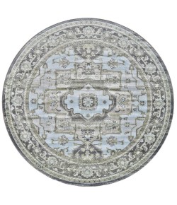 Feizy Katari 3377F TAUPE/CASTLE Area Rug 8 ft. X 8 ft. Round