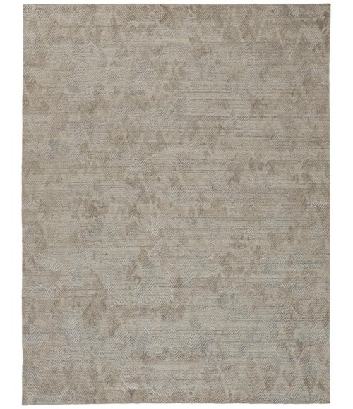 Elias Area Rug Feizy Elias Abstract Chevron Rug, Oyster Gray/Taos Taupe, 8ft x 10ft Area Rug