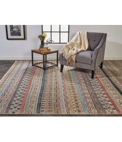 Feizy Payton PINK/MULTI 9806498F 2 ft. X 2 ft. Square Rug