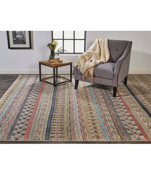 Feizy Payton PINK/MULTI 9806498F 2 ft. X 2 ft. Square Rug