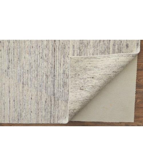 Feizy Brighton Casual Abstract, Ivory/Taupe/Silver, 2' x 3' Accent Rug