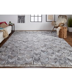Feizy Beckett 0813F GRAY Area Rug 9 ft. X 12 ft. Rectangle