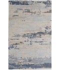 Feizy Everley Abstract Tufted Wool Rug, Ivory Sand/Ice Blue, 9' x 12' Area Rug