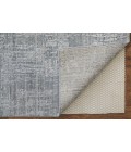Feizy Eastfield Casual Abstract, Blue/Silver, 2' x 3' Area Rug