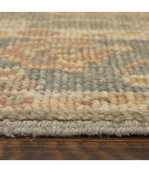 Feizy Carrington Vintage Oriental, Gray/Gold/Pink, 9'-6" x 13'-6" Area Rug