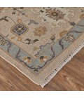 Corbitt Area Rug Feizy Corbitt Classic Oriental, Tan/Blue/Gold, 8' x 8' Round Rug