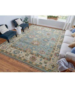 Feizy Fillmore BLUE/IVORY FIL69CJF 8 ft. X 8 ft. Round Rug