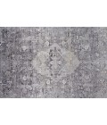 Feizy Sarrant Bohemian & Eclectic Medallion, Gray/Silver/Ivory, 9'-6" x 12'-7" Area Rug