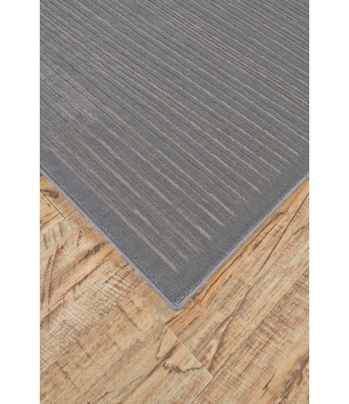 Melina Area Rug Feizy Melina Modern Contemporary Rug, Night Blue/Silver Gray, 8ft x 11ft Area Rug