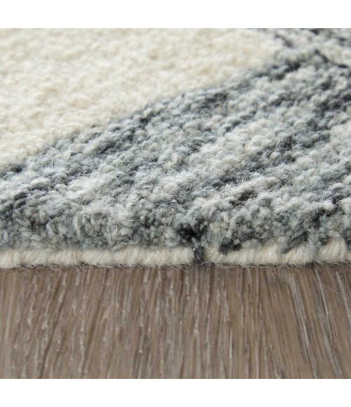 Feizy Wallace Gray/Ivory WAL8A42F 2 ft. X 3 ft. Rect. Rug