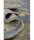 Feizy Karina Hand-Knotted Botanical Area Rug, Blue/Wheat Beige, 5ft-6in x 8ft-6in