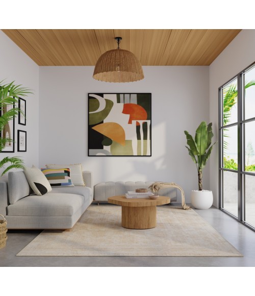 Feizy Loralai Tan/Ivory LRL8A67F 9 ft. X 12 ft. Rect. Rug